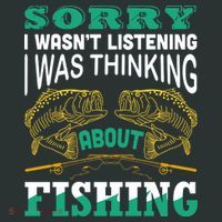 Thinking About Fishing Funny Kids Long Sleeve Shirt thumb 2