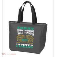 Thinking About Fishing Funny Tote Bag thumb 3
