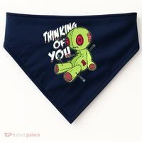 Thinking Of You Voodoo  USA-Made Doggie Bandana thumb 0