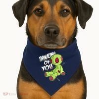 Thinking Of You Voodoo  USA-Made Doggie Bandana thumb 1