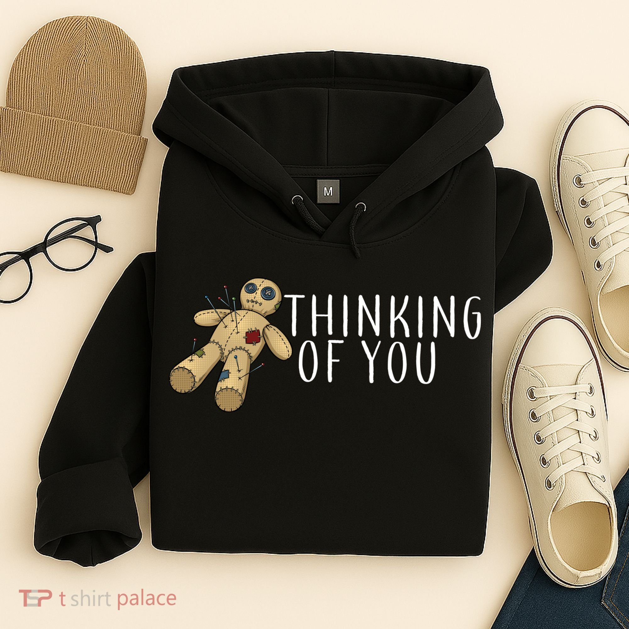 Thinking of You Voodoo Doll Hoodie