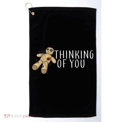 Thinking of You Voodoo Doll Golf Towel