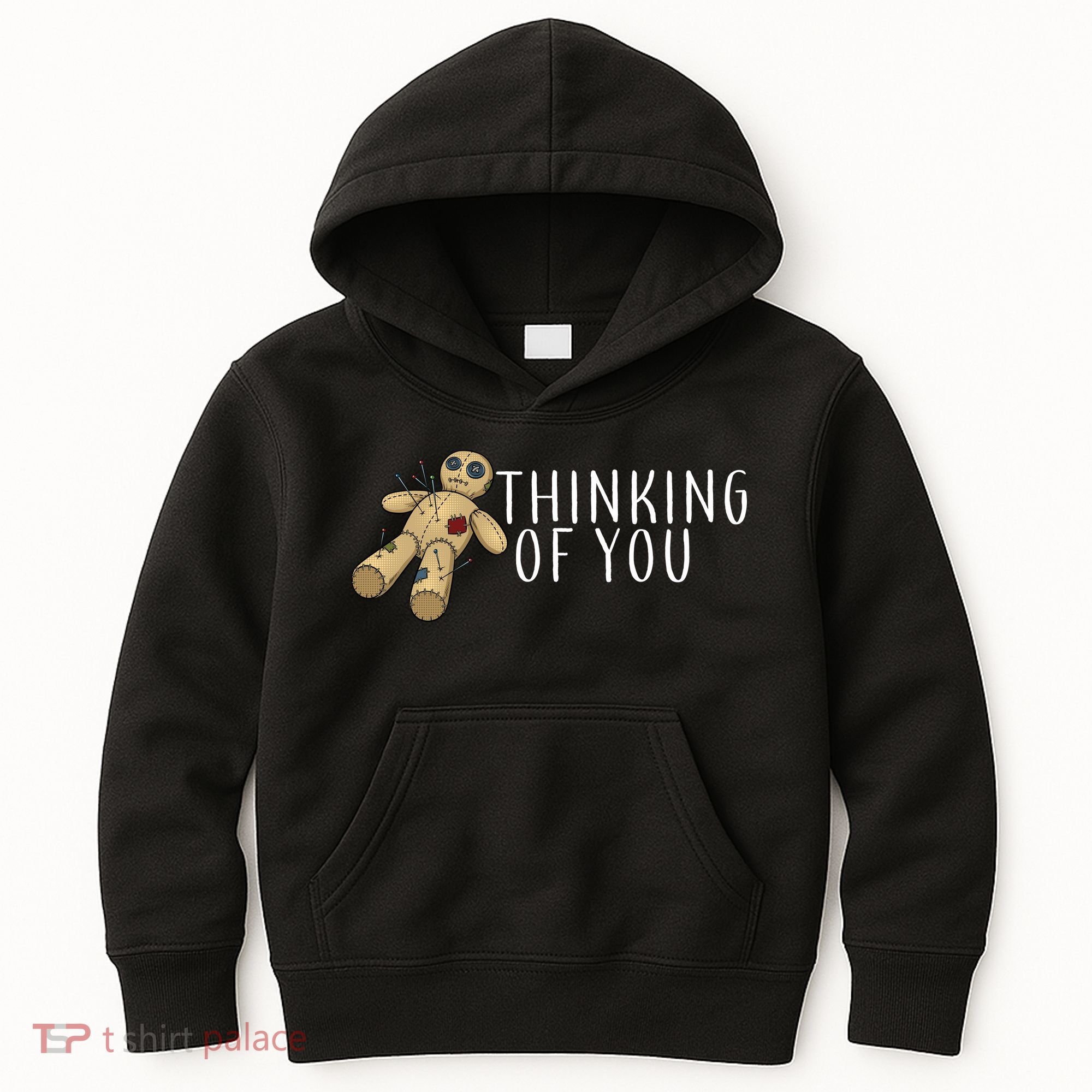 Thinking of You Voodoo Doll Kids Hoodie