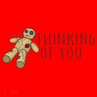 Thinking of You Voodoo Doll Santa Hat thumb 1