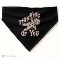 Thinking Of You Voodoo Doll Funny USA-Made Doggie Bandana thumb 0