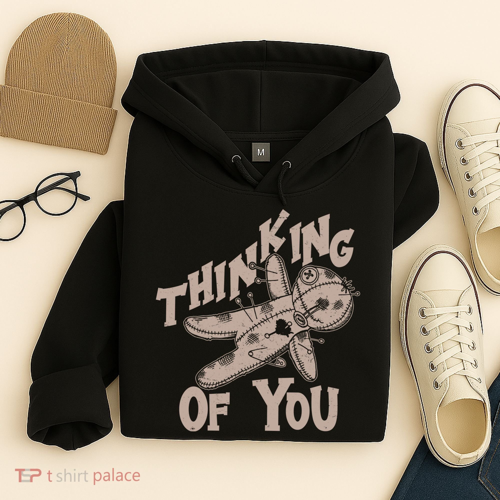 Thinking Of You Voodoo Doll Funny Hoodie