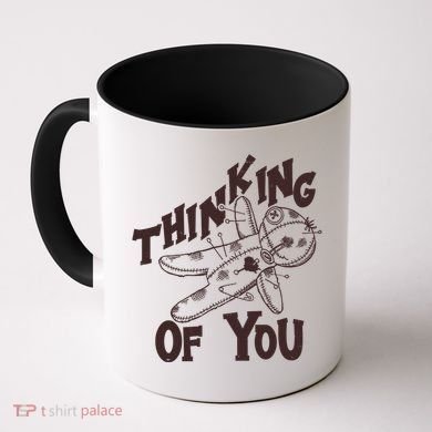 Thinking Of You Voodoo Doll Funny Coffee Mug