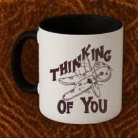Thinking Of You Voodoo Doll Funny Coffee Mug thumb 2