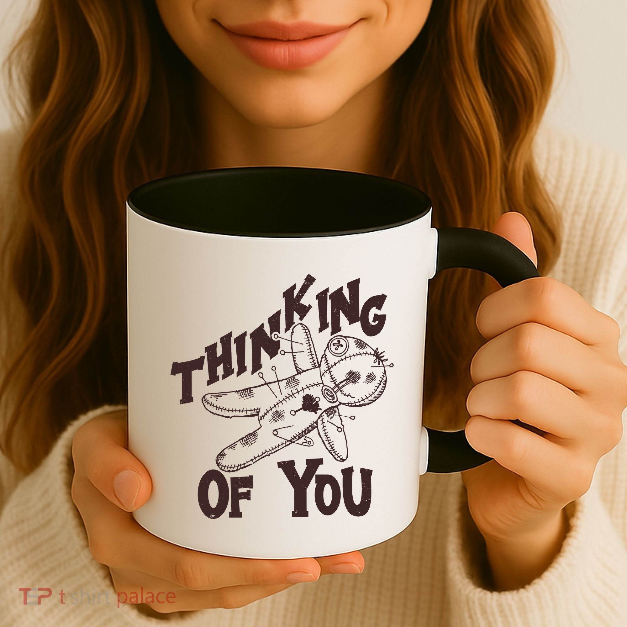 Thinking Of You Voodoo Doll Funny Coffee Mug