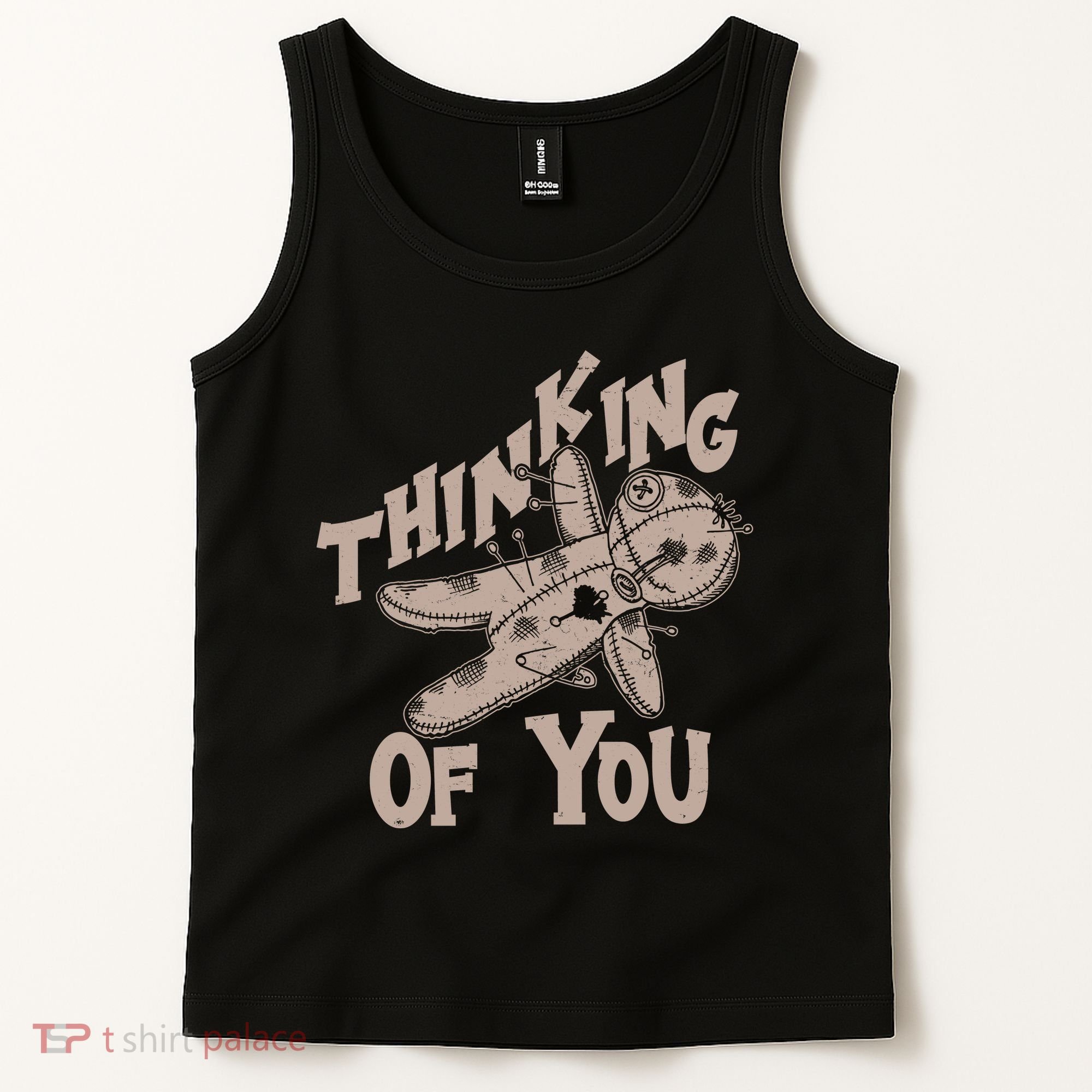 Thinking Of You Voodoo Doll Funny Tank Top