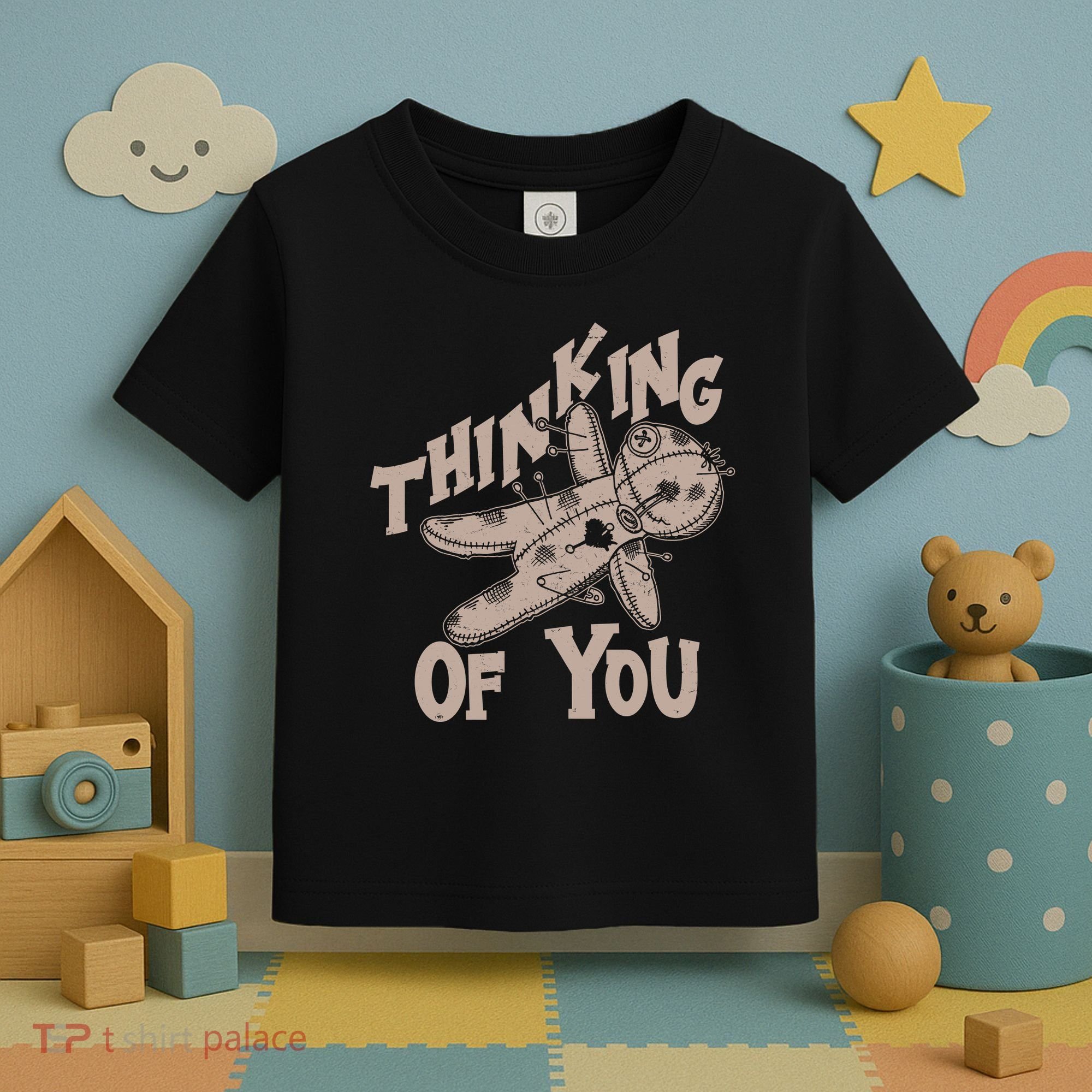Thinking Of You Voodoo Doll Funny Toddler T-Shirt