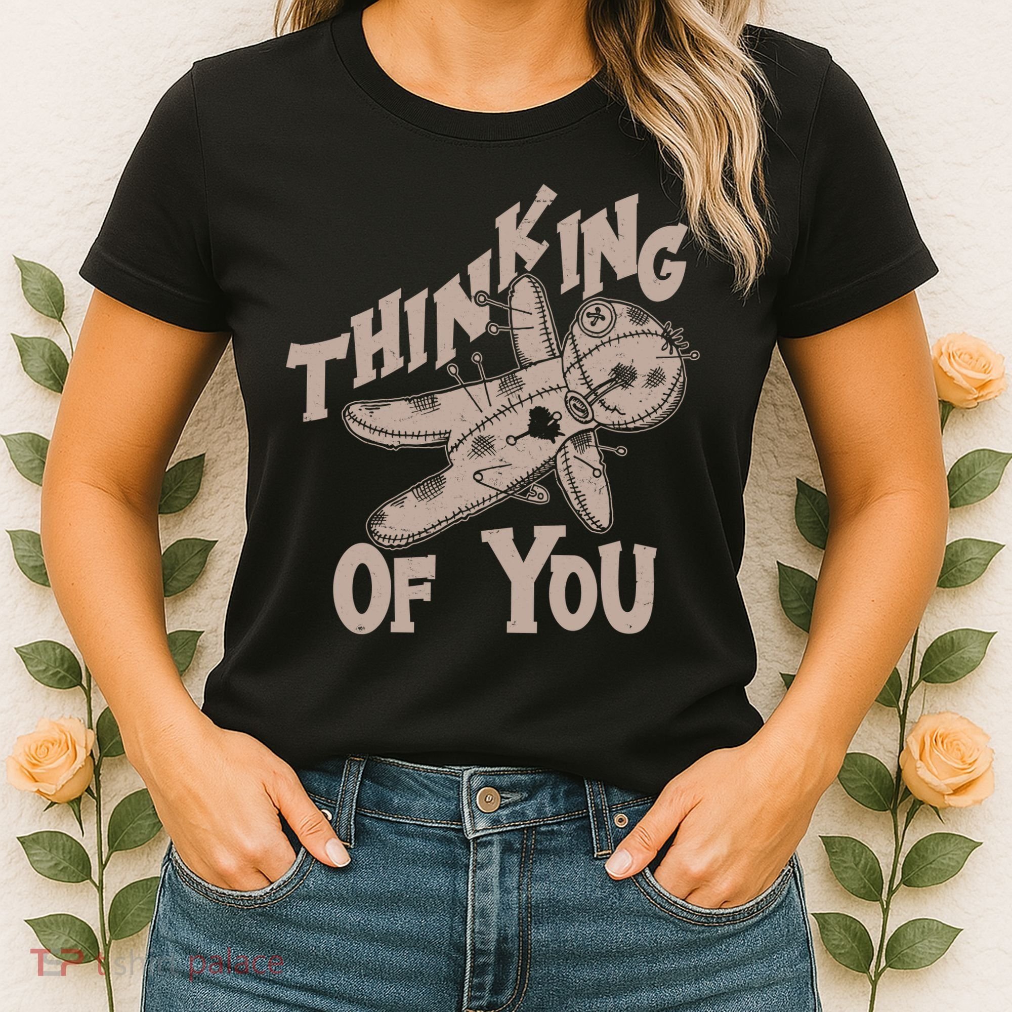 Thinking Of You Voodoo Doll Funny Women's T-Shirt