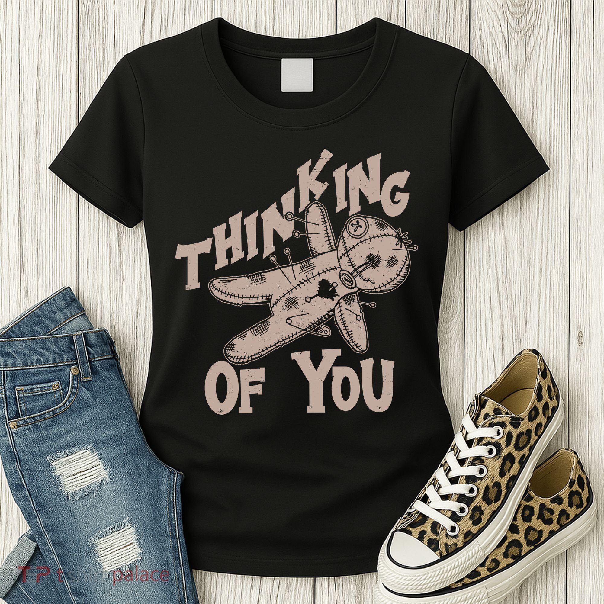 Thinking Of You Voodoo Doll Funny Women's T-Shirt