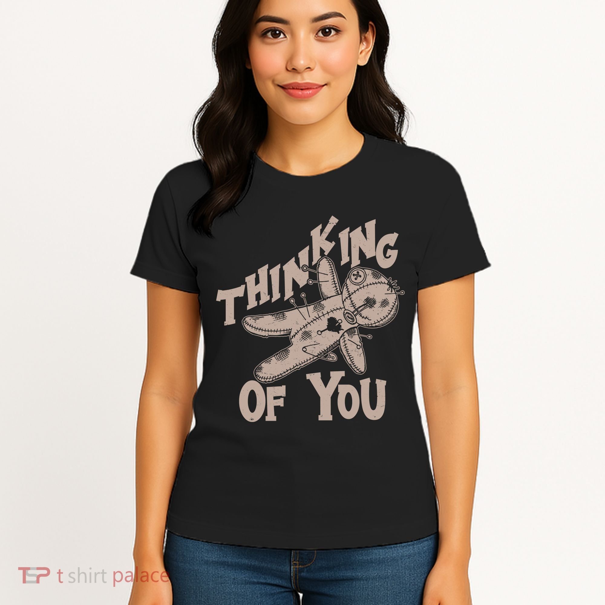 Thinking Of You Voodoo Doll Funny Women's T-Shirt