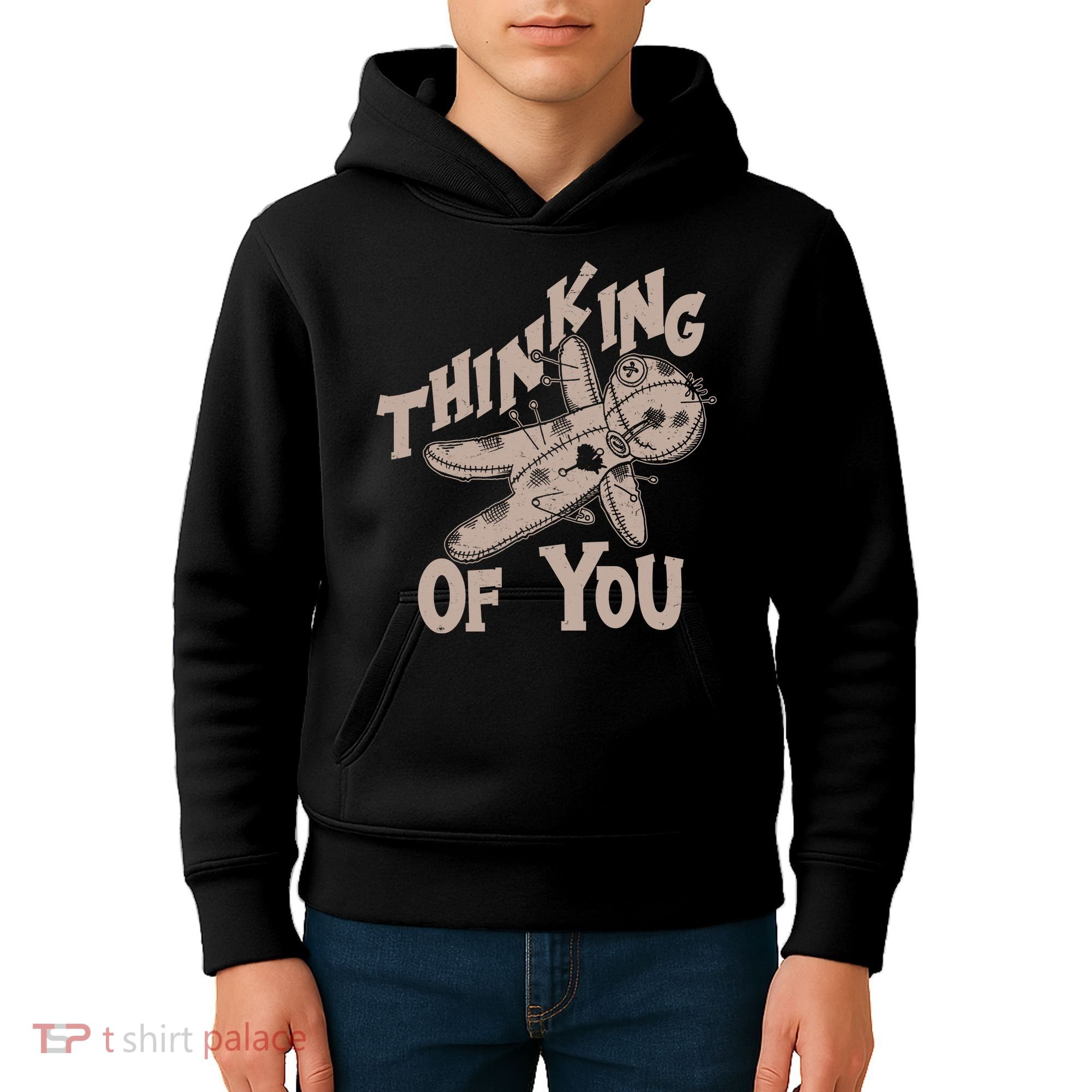 Thinking Of You Voodoo Doll Funny Kids Hoodie