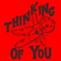 Thinking Of You Voodoo Doll Funny Santa Hat thumb 1