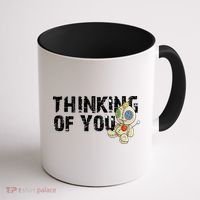 Thinking Of You Voodoo Doll Funny Meme Coffee Mug thumb 1