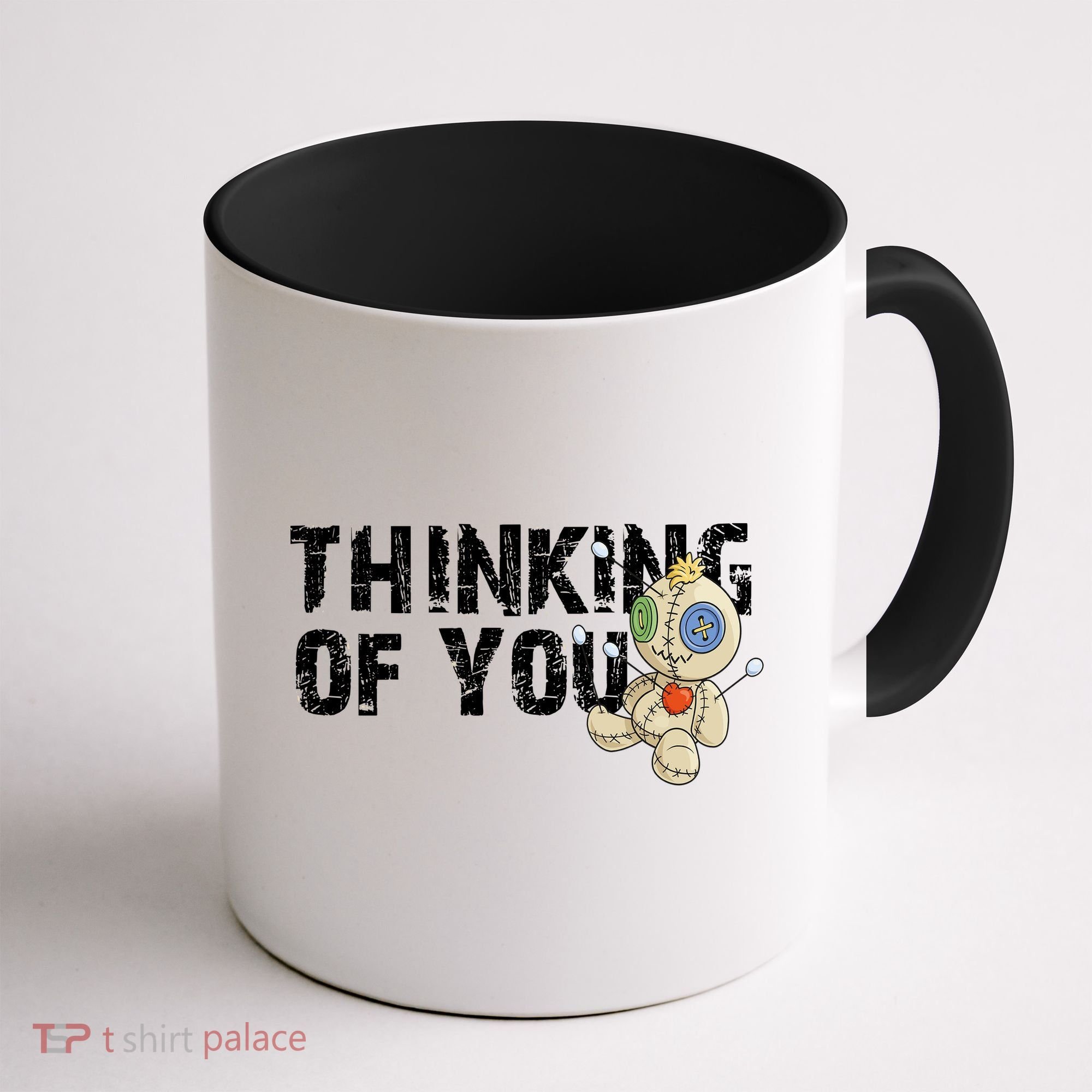Thinking Of You Voodoo Doll Funny Meme Coffee Mug