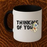 Thinking Of You Voodoo Doll Funny Meme Coffee Mug thumb 2