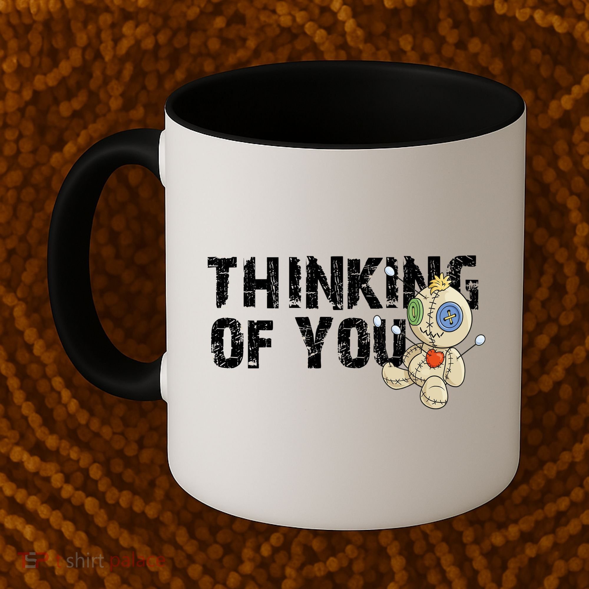 Thinking Of You Voodoo Doll Funny Meme Coffee Mug