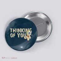 Thinking Of You Voodoo Doll Funny Meme Button thumb 0