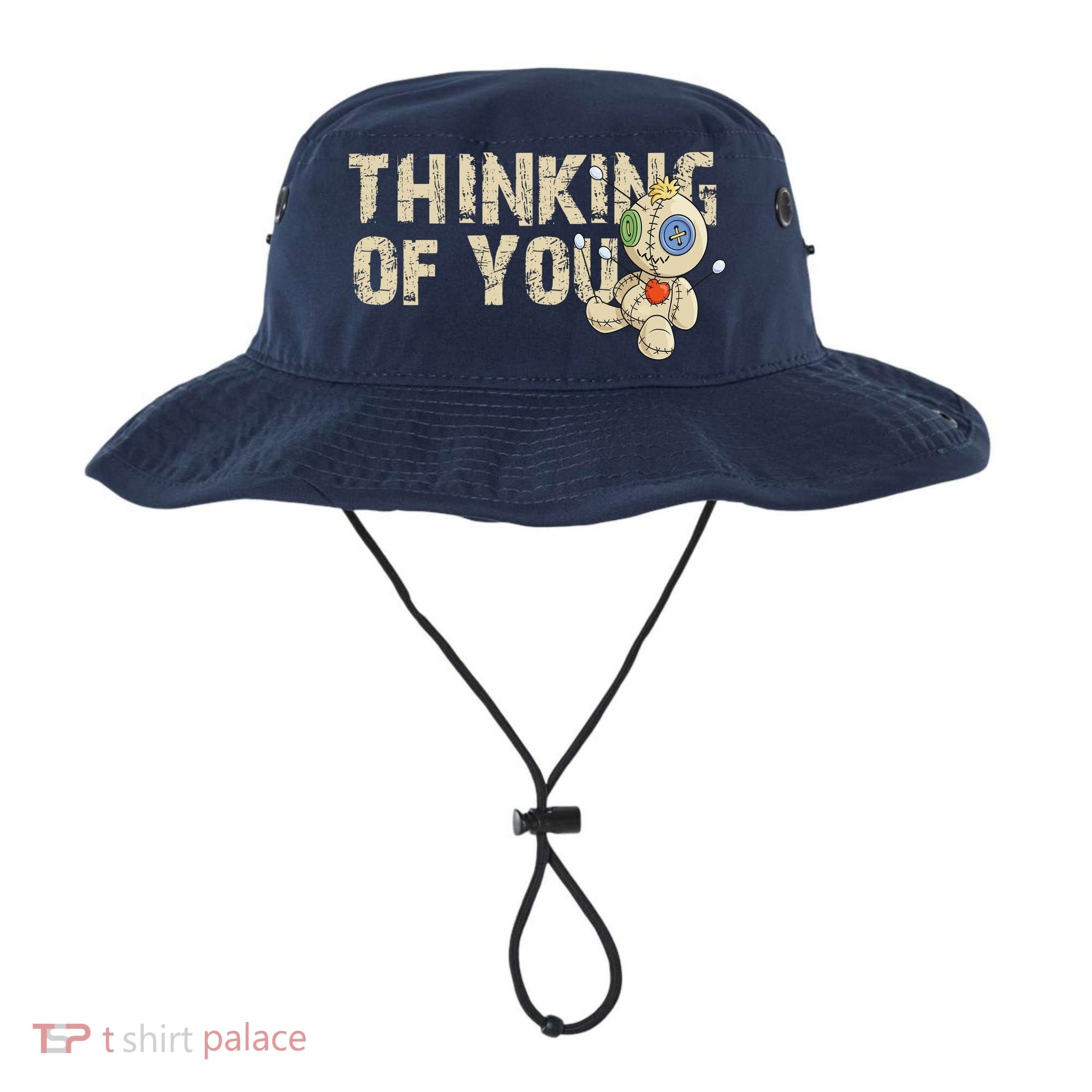 Thinking Of You Voodoo Doll Funny Meme Bucket Hat