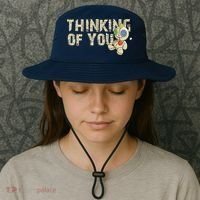 Thinking Of You Voodoo Doll Funny Meme Bucket Hat thumb 3