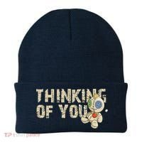 Thinking Of You Voodoo Doll Funny Meme Beanie thumb 0