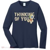 Thinking Of You Voodoo Doll Funny Meme Women's Long Sleeve Shirt thumb 0