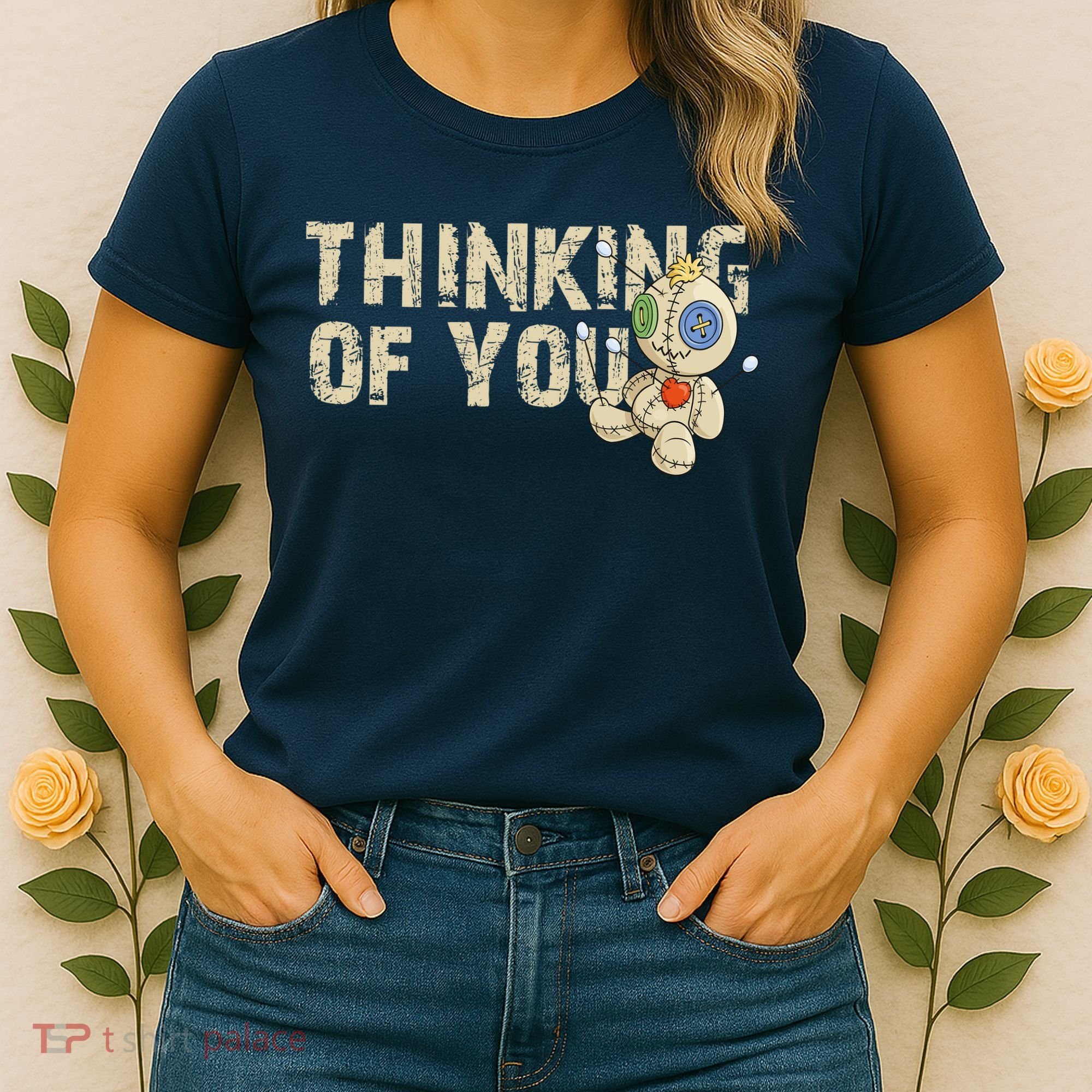 Thinking Of You Voodoo Doll Funny Meme Women's T-Shirt