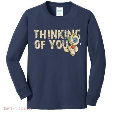 Thinking Of You Voodoo Doll Funny Meme Kids Long Sleeve Shirt