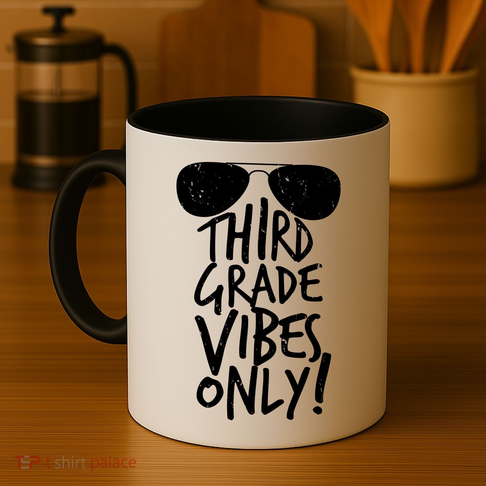 Third Grade Vibes Only Coffee Mug