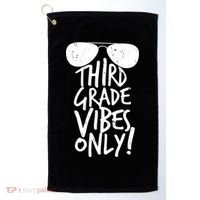 Third Grade Vibes Only Golf Towel thumb 0