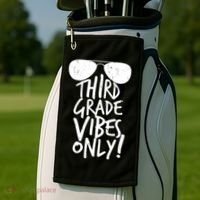 Third Grade Vibes Only Golf Towel thumb 2