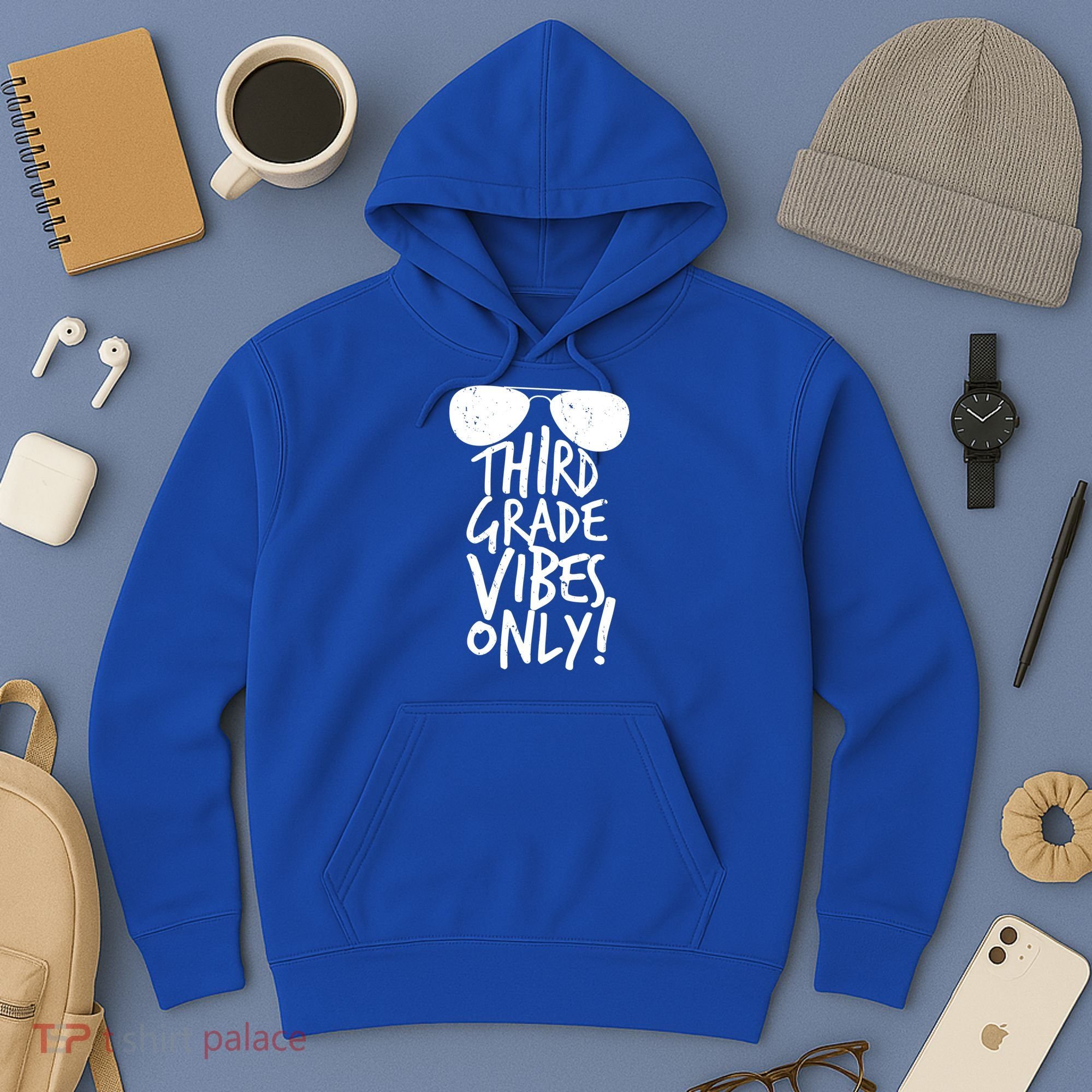Third Grade Vibes Only Hoodie