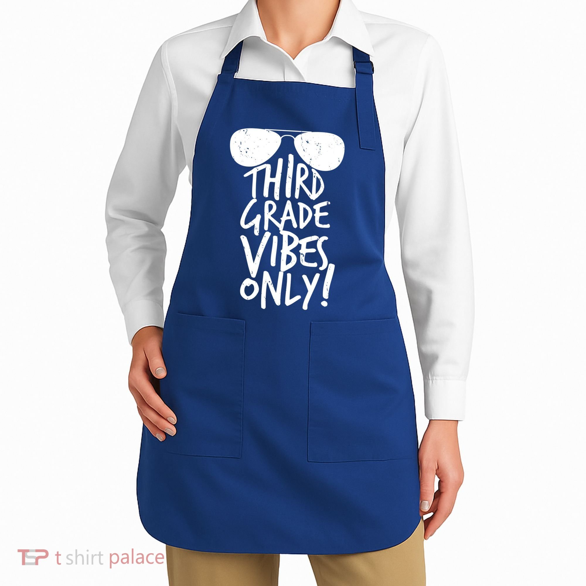 Third Grade Vibes Only Apron