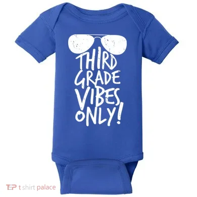 Third Grade Vibes Only Baby Bodysuit