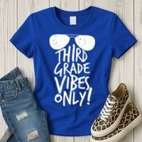 Third Grade Vibes Only Women's T-Shirt thumb 3