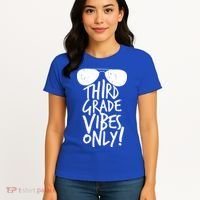 Third Grade Vibes Only Women's T-Shirt thumb 4