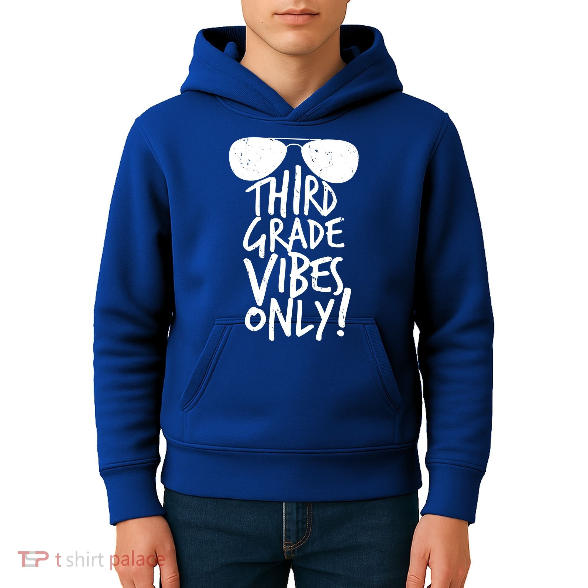 Third Grade Vibes Only Kids Hoodie