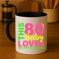 This 80's Baby Loves The Boys In The Band Coffee Mug thumb 4