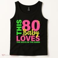 This 80's Baby Loves The Boys In The Band Tank Top thumb 2
