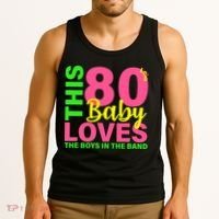 This 80's Baby Loves The Boys In The Band Tank Top thumb 3