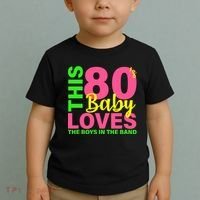 This 80's Baby Loves The Boys In The Band Toddler T-Shirt thumb 2
