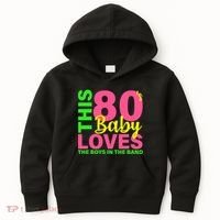 This 80's Baby Loves The Boys In The Band Kids Hoodie thumb 0
