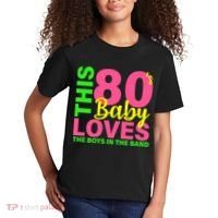 This 80's Baby Loves The Boys In The Band Kids T-Shirt thumb 2