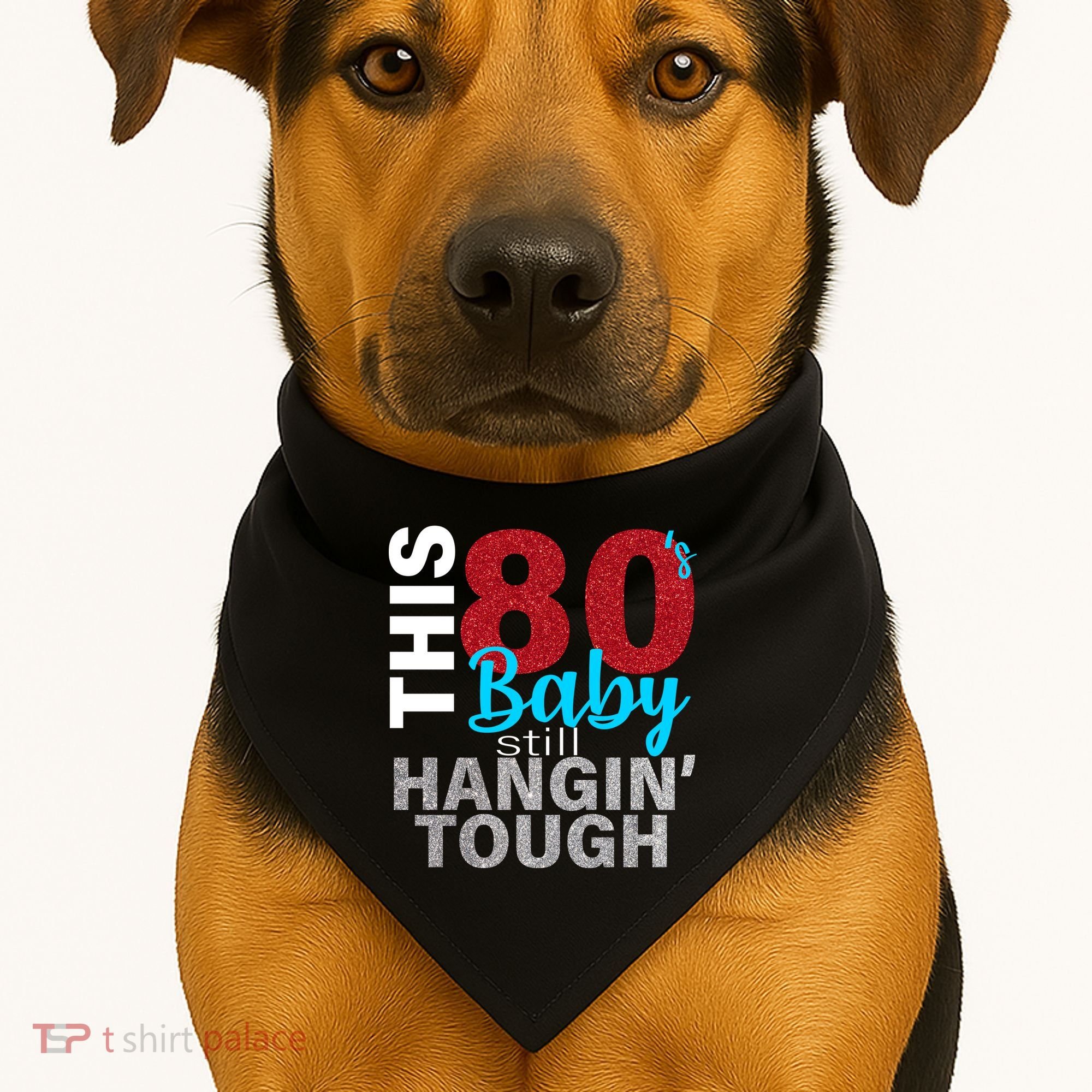 This 80's Baby Still Hangin' Tough USA-Made Doggie Bandana