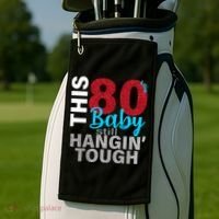 This 80's Baby Still Hangin' Tough Golf Towel thumb 2