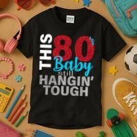 This 80's Baby Still Hangin' Tough Kids T-Shirt thumb 3