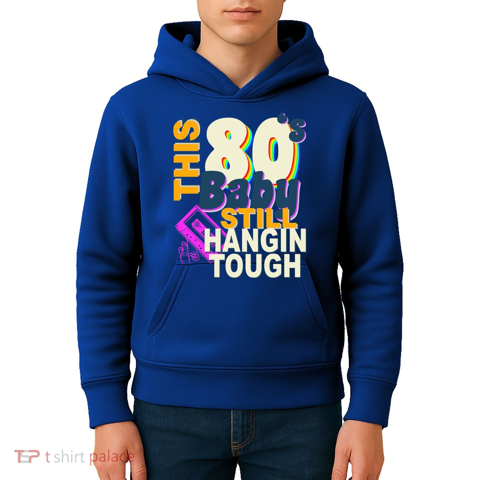 This 80's Baby Still Hangin Tough 1980s Rock Kids Hoodie